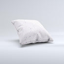 Small Pink Polkadotted Surface ink-Fuzed Decorative Throw Pillow