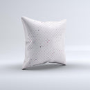 Small Pink Polkadotted Surface ink-Fuzed Decorative Throw Pillow