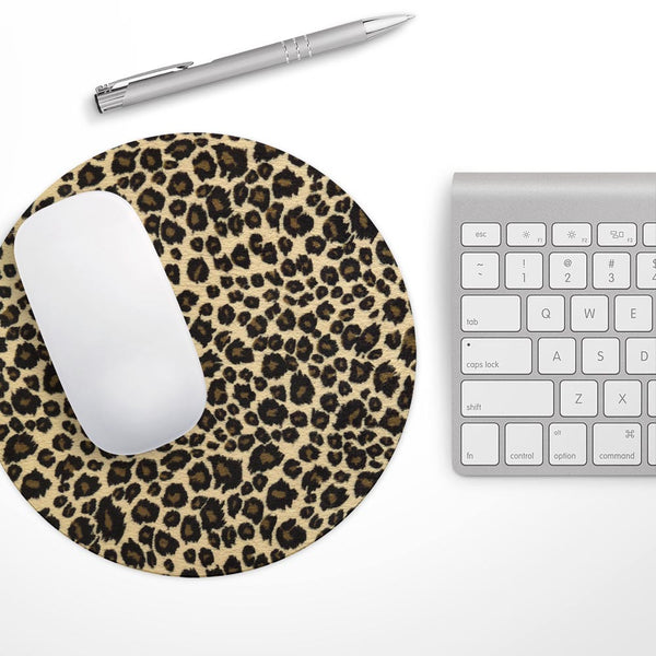Small Vector Cheetah Animal Print// WaterProof Rubber Foam Backed Anti-Slip Mouse Pad for Home Work Office or Gaming Computer Desk