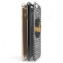 Smile Sketch on Foil iPhone 6/6s or 6/6s Plus 2-Piece Hybrid INK-Fuzed Case