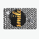 Smile Sketch on Foil - Premium Protective Decal Skin-Kit for the Apple Credit Card