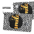 Smile Sketch on Foil - Premium Protective Decal Skin-Kit for the Apple Credit Card