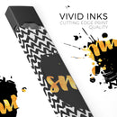 Smile Sketch on Foil - Premium Decal Protective Skin-Wrap Sticker compatible with the Juul Labs vaping device