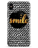 Smile Sketch on Foil - iPhone X Clipit Case