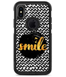 Smile Sketch on Foil - iPhone X OtterBox Case & Skin Kits