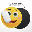 Smiley Friendly Emoticons// WaterProof Rubber Foam Backed Anti-Slip Mouse Pad for Home Work Office or Gaming Computer Desk