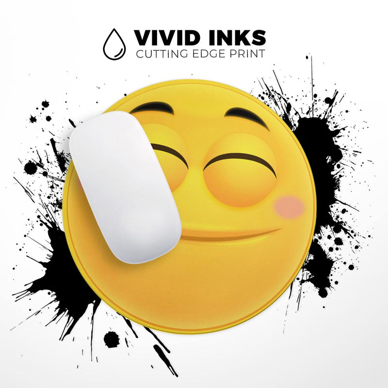 Smiley V3 Friendly Emoticons// WaterProof Rubber Foam Backed Anti-Slip Mouse Pad for Home Work Office or Gaming Computer Desk