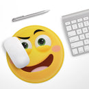 Smiley Weird Friendly Emoticons// WaterProof Rubber Foam Backed Anti-Slip Mouse Pad for Home Work Office or Gaming Computer Desk