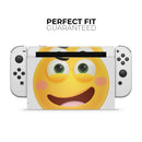 Smiley Weird Friendly Emoticons // Skin Decal Wrap Kit for Nintendo Switch Console & Dock, Joy-Cons, Pro Controller, Lite, 3DS XL, 2DS XL, DSi, or Wii - Vinyl Skin Wrap for Nintendo Switch 2, OLED, Lite, Pro Controller, Wii & Classic Handhelds