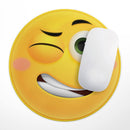 Smiley Wink V2 Friendly Emoticons// WaterProof Rubber Foam Backed Anti-Slip Mouse Pad for Home Work Office or Gaming Computer Desk