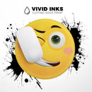 Smiley Wink V2 Friendly Emoticons// WaterProof Rubber Foam Backed Anti-Slip Mouse Pad for Home Work Office or Gaming Computer Desk