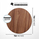 Smooth-Grained Wooden Plank// WaterProof Rubber Foam Backed Anti-Slip Mouse Pad for Home Work Office or Gaming Computer Desk