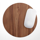 Smooth-Grained Wooden Plank// WaterProof Rubber Foam Backed Anti-Slip Mouse Pad for Home Work Office or Gaming Computer Desk