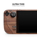 Smooth-Grained Wooden Plank // Full Body Skin Decal Wrap Kit for the Steam Deck handheld gaming computer