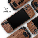 Smooth-Grained Wooden Plank // Full Body Skin Decal Wrap Kit for the Steam Deck handheld gaming computer