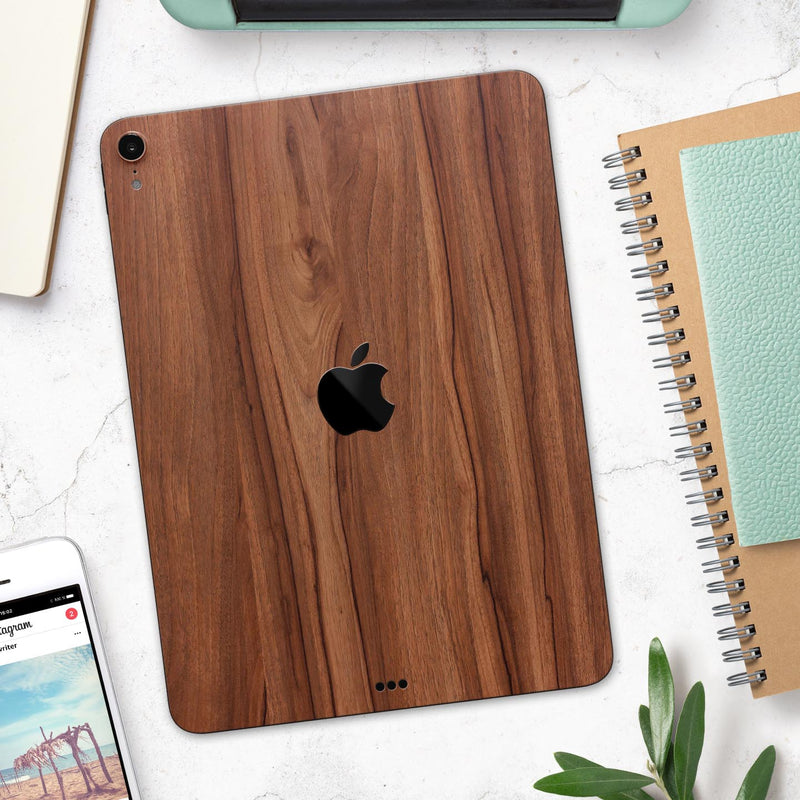 Smooth-Grained Wooden Plank - Full Body Skin Decal for the Apple iPad Pro 12.9", 11", 10.5", 9.7", Air or Mini (All Models Available)