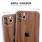 Smooth-Grained Wooden Plank // Skin-Kit compatible with the Apple iPhone 14, 13, 12, 12 Pro Max, 12 Mini, 11 Pro, SE, X/XS + (All iPhones Available)
