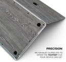 Smooth Gray Wood V2 - Skin Decal Wrap Kit Compatible with the Apple MacBook Pro, Pro with Touch Bar or Air (11", 12", 13", 15" & 16" - All Versions Available)