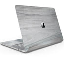 Smooth Gray Wood - Skin Decal Wrap Kit Compatible with the Apple MacBook Pro, Pro with Touch Bar or Air (11", 12", 13", 15" & 16" - All Versions Available)