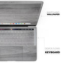 Smooth Gray Wood - Skin Decal Wrap Kit Compatible with the Apple MacBook Pro, Pro with Touch Bar or Air (11", 12", 13", 15" & 16" - All Versions Available)