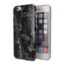 Smooth Black Marble iPhone 6/6s or 6/6s Plus 2-Piece Hybrid INK-Fuzed Case