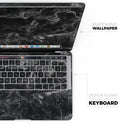 Smooth Black Marble // Skin Decal Wrap Kit Compatible with the Apple MacBook Pro, Pro with Touch Bar or Air (11, 12, 13, 15 & 16" - All Versions Available)