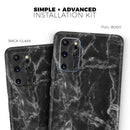 Smooth Black Marble - Premium Vinyl Skin Decal for Samsung Galaxy S25 Ultra, S24, S23, S22 & All Galaxy S Models