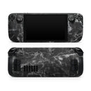 Smooth Black Marble // Vinyl Skin Wrap for Steam Deck OLED & Steam Deck (LCD) — Soft Matte or Ultra Gloss