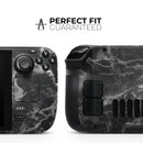 Smooth Black Marble // Vinyl Skin Wrap for Steam Deck OLED & Steam Deck (LCD) — Soft Matte or Ultra Gloss