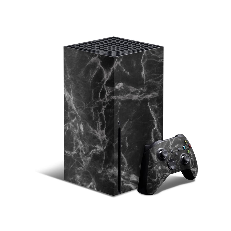 Smooth Black Marble - Full Body Skin Decal Wrap Kit for Xbox Consoles & Controllers