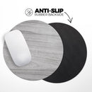 Smooth Gray Wood// WaterProof Rubber Foam Backed Anti-Slip Mouse Pad for Home Work Office or Gaming Computer Desk