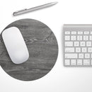 Smooth Gray Wood V2// WaterProof Rubber Foam Backed Anti-Slip Mouse Pad for Home Work Office or Gaming Computer Desk