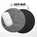 Smooth Gray Wood V2// WaterProof Rubber Foam Backed Anti-Slip Mouse Pad for Home Work Office or Gaming Computer Desk