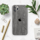 Smooth Gray Wood V2 // Skin-Kit compatible with the Apple iPhone 14, 13, 12, 12 Pro Max, 12 Mini, 11 Pro, SE, X/XS + (All iPhones Available)