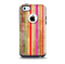 Smudged Pink Painted Stripes Pattern Skin for the iPhone 5c OtterBox Commuter Case