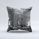 Smudged White and Black Anchor Pattern ink-Fuzed Decorative Throw Pillow
