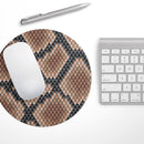 Snake Skin Pattern V1// WaterProof Rubber Foam Backed Anti-Slip Mouse Pad for Home Work Office or Gaming Computer Desk