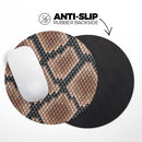 Snake Skin Pattern V1// WaterProof Rubber Foam Backed Anti-Slip Mouse Pad for Home Work Office or Gaming Computer Desk