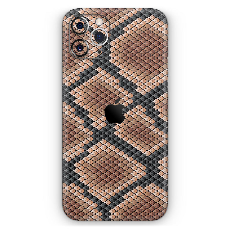 Snake Skin Pattern V1 // Skin-Kit compatible with the Apple iPhone 14, 13, 12, 12 Pro Max, 12 Mini, 11 Pro, SE, X/XS + (All iPhones Available)