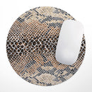 Snake Skin Pattern V2// WaterProof Rubber Foam Backed Anti-Slip Mouse Pad for Home Work Office or Gaming Computer Desk