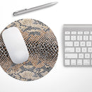 Snake Skin Pattern V2// WaterProof Rubber Foam Backed Anti-Slip Mouse Pad for Home Work Office or Gaming Computer Desk