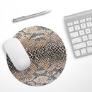 Snake Skin Pattern V2// WaterProof Rubber Foam Backed Anti-Slip Mouse Pad for Home Work Office or Gaming Computer Desk