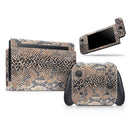 Snake Skin Pattern V2 // Skin Decal Wrap Kit for Nintendo Switch Console & Dock, Joy-Cons, Pro Controller, Lite, 3DS XL, 2DS XL, DSi, or Wii - Vinyl Skin Wrap for Nintendo Switch 2, OLED, Lite, Pro Controller, Wii & Classic Handhelds