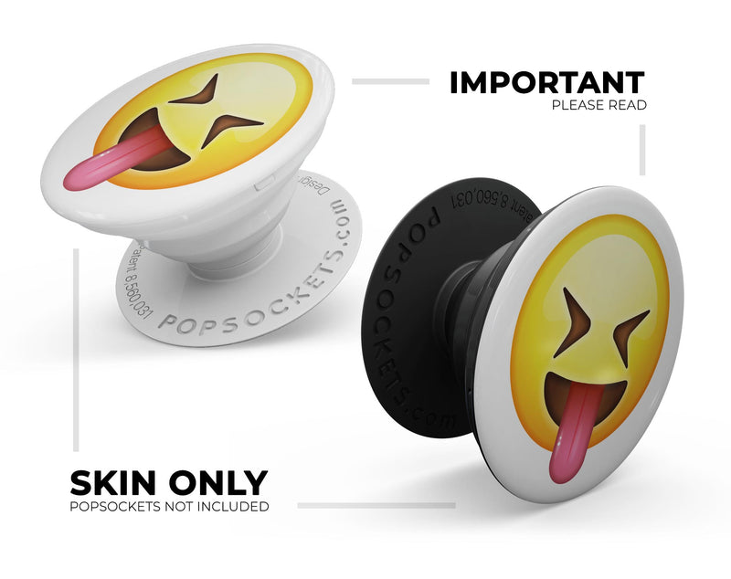 So Funny Emoticon Emoji - Skin Kit for PopSockets and other Smartphone Extendable Grips & Stands