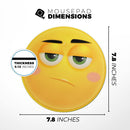 So What Friendly Emoticons// WaterProof Rubber Foam Backed Anti-Slip Mouse Pad for Home Work Office or Gaming Computer Desk
