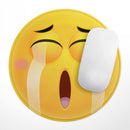 Sobbing Friendly Emoticons// WaterProof Rubber Foam Backed Anti-Slip Mouse Pad for Home Work Office or Gaming Computer Desk