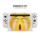 Sobbing Friendly Emoticons // Skin Decal Wrap Kit for Nintendo Switch Console & Dock, Joy-Cons, Pro Controller, Lite, 3DS XL, 2DS XL, DSi, or Wii - Vinyl Skin Wrap for Nintendo Switch 2, OLED, Lite, Pro Controller, Wii & Classic Handhelds