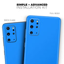 Solid Blue - Premium Vinyl Skin Decal for Samsung Galaxy S25 Ultra, S24, S23, S22 & All Galaxy S Models