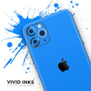 Solid Blue // Skin-Kit compatible with the Apple iPhone 14, 13, 12, 12 Pro Max, 12 Mini, 11 Pro, SE, X/XS + (All iPhones Available)