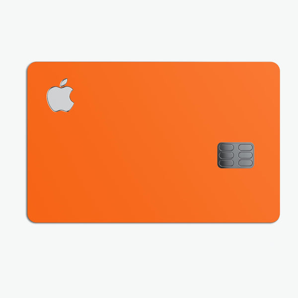 Solid Burnt Orange - Premium Protective Decal Skin-Kit for the Apple Credit Card